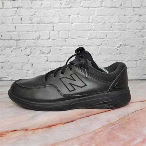 New Balance 813 Sneakers Low Top Leather Walking Shoe MW813BK Mens Size ...