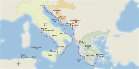 Italy, the Adriatic & Greece - 2025 Itinerary - Athens (Piraeus) to ...