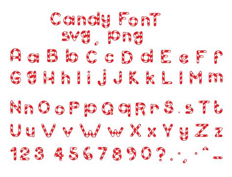 Layer font candy svg candy letters svg candy font svg candy | Etsy