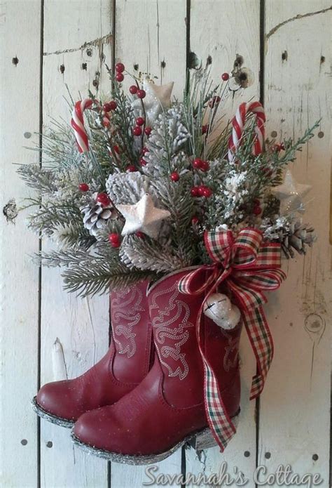 Cowboy Christmas decor, Christmas Texas style, rustic cowboy Christmas ...