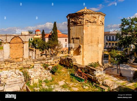 Tower of the Winds, Agora, Greece Stock Photo - Alamy