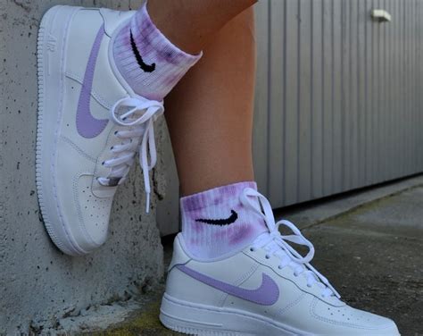 Nike Air Force 1 Custom Pastel Colors / Purple Purple / Pastel Design ...