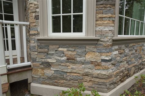 European Style Home with Natural Thin Stacked Stone Cladding ...