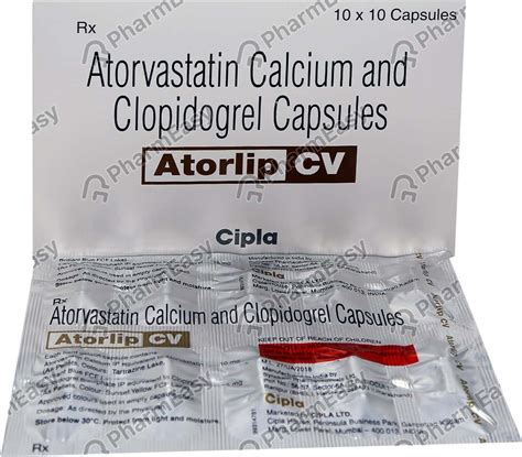 Atorlip Cv 20mg Capsule 10'S: Uses, Side Effects, Price, Dosage & Composition | PharmEasy