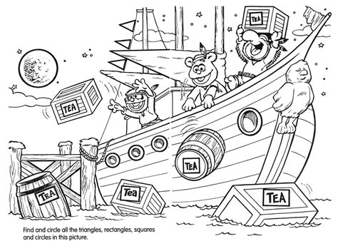 Pages Boston Tea Party Coloring Pages