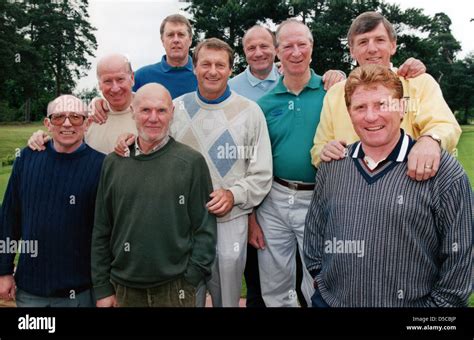 England 1966 Football World Cup winning team photographed at a Stock ...