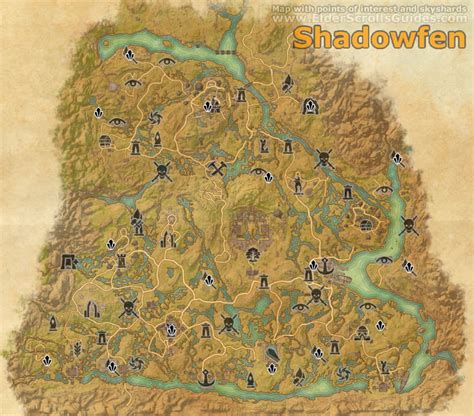 Eso Shadowfen Fishing Map