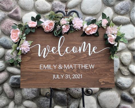 Wedding Welcome Sign-welcome to Our Wedding Sign-for Wedding | Etsy