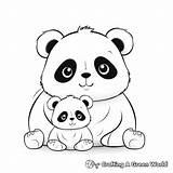 Kawaii Panda Coloring Pages  Free & Printable sketch template