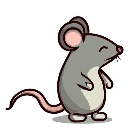 Mouse Clipart Vector Striped Mouse Clip Art Simple Discoloration | The ...
