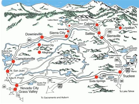 Map Sierra County - Sierra California Map | Printable Maps