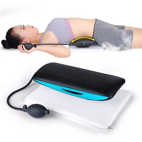 Manual Inflatable Spine Pain Relief Back Massage Cushion Lumbar ...