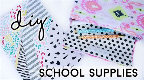 Back To School DIY School Supplies | DIY Stationary - YouTube