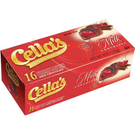 Cella's 8 oz Milk Chocolate Covered Cherries - 1624 | Blain's Farm & Fleet