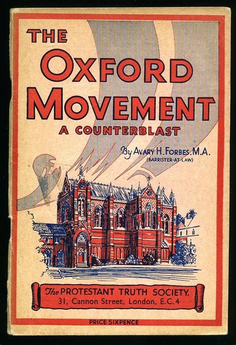 The Oxford Movement A Counterblast by Avary H Forbes - 1934 - from ...