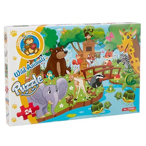 Wild Animals Puzzle For Kids - 24 PCS – Fun Learning Store