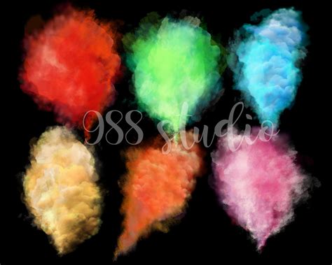 Color Fog Smoke Png Fog Effect Smoke Overlay Smoke Transparent Yellow Pink Purple Blue Green ...