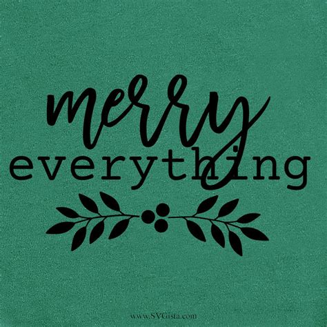 Merry Everything Svg Christmas Svg Svg Merry Christmas SVG | Etsy