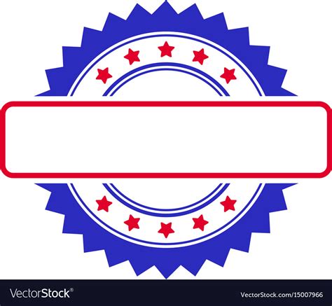 Seal stamp template flat icon Royalty Free Vector Image