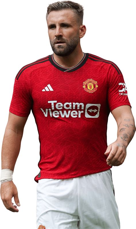 Luke Shaw Manchester United football render - FootyRenders