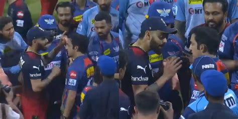 Watch: Virat Kohli and Gautam Gambhir involved in a fight after LSG vs RCB clash