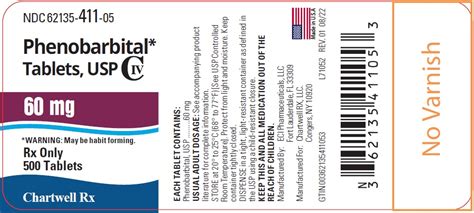 Phenobarbital by Chartwell RX, LLC PHENOBARBITAL tablet