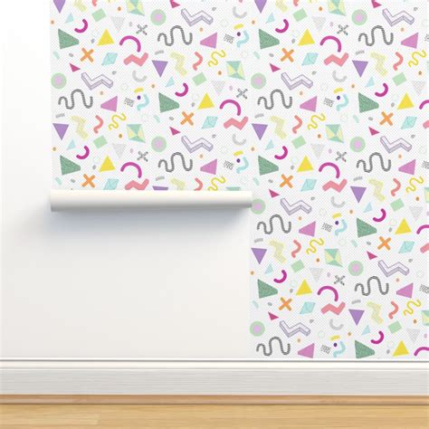 wiggles and shapes Wallpaper | Spoonflower