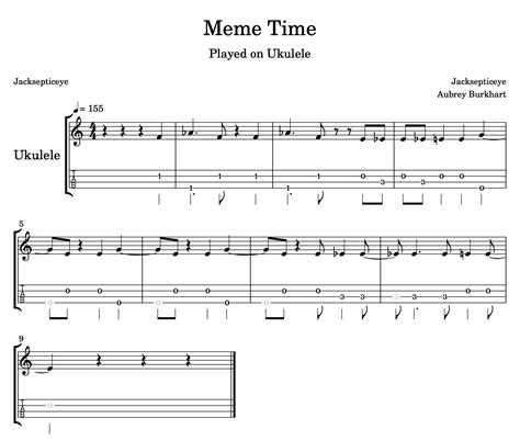 "MEME TIME" Ukulele Tabs by Jacksepticeye on UkuTabs