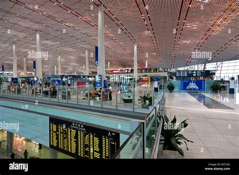 Interior of Beijing Capital Airport Terminal 3. JMH4816 Stock Photo, Royalty Free Image ...