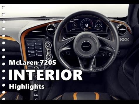 McLaren 720S Interior Features, Colors and Trims - YouTube