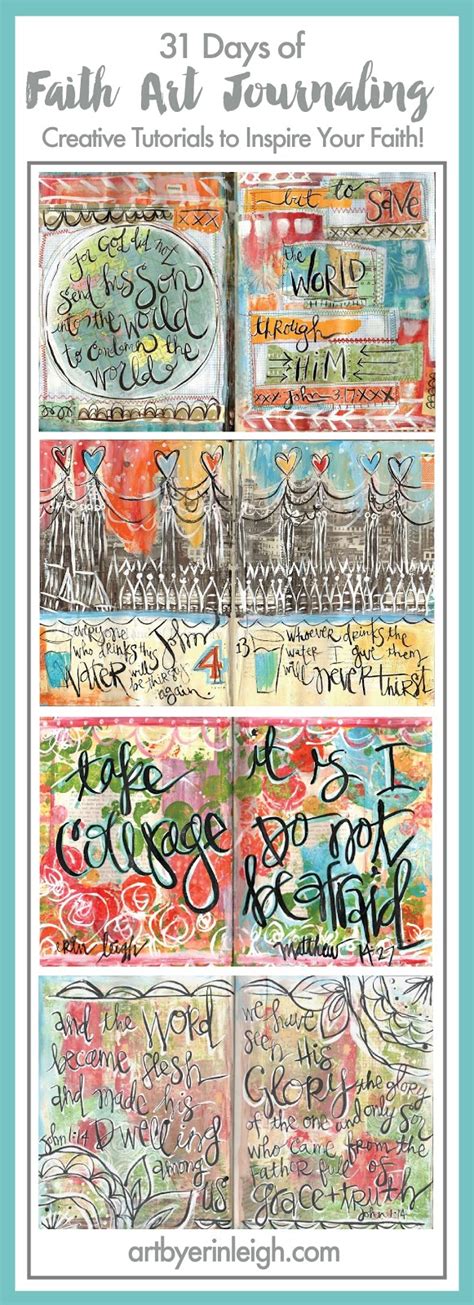 Art by Erin Leigh: 31 Faith Art Journaling Tutorials! Creative ...