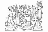 Paper Dolls 16 Coloring  Play Free Game Online sketch template