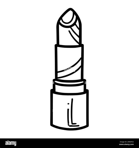 Lipstick Coloring Pages For Kids Stock Vector Image & Art - Alamy