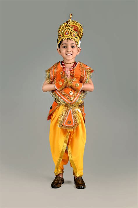 Buy Hanuman Hindu God Kids Fancy Dress Costume With Gada in India