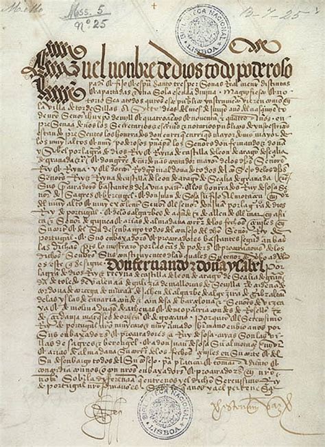 Treaty of Tordesillas (Historic Document) - On This Day