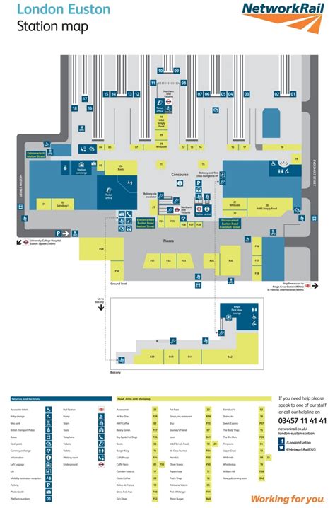 Euston railway station map