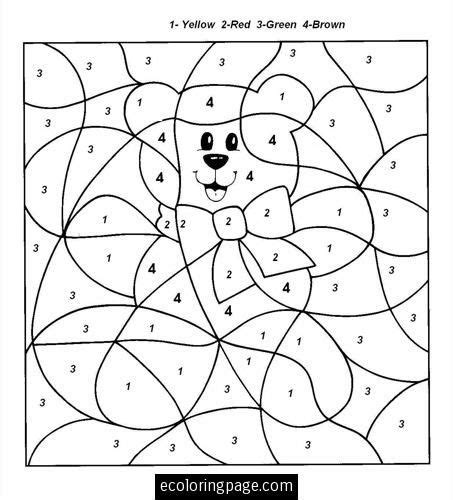 Color By Numbers | eColoringPage.com | Kindergarten coloring pages ...