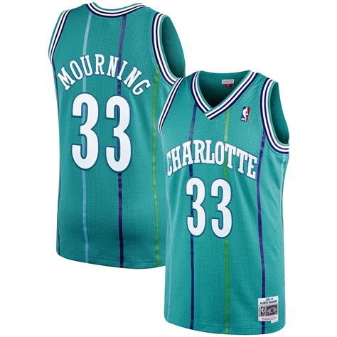 Alonzo Mourning Charlotte Hornets Mitchell & Ness 1992-93 Hardwood Classics Swingman Player ...