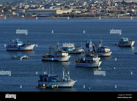 Fishing boats, Port of Manta, Ecuador, South America Stock Photo - Alamy