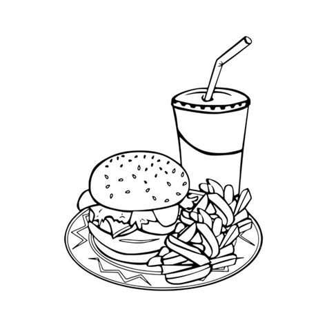 Clipart Food Black And White