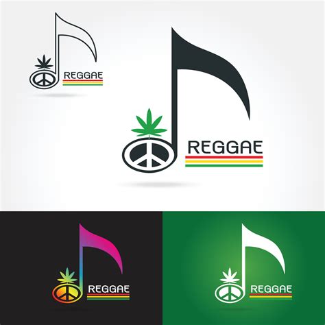 logo for a musical reggae 23426731 Vector Art at Vecteezy