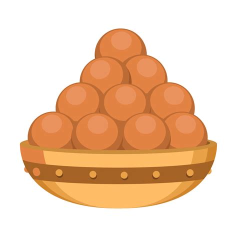 hindu celebration food laddu 14174832 Vector Art at Vecteezy