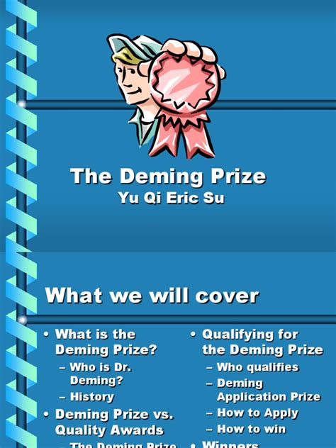 Deming Prize | Strategic Management | Quality Management