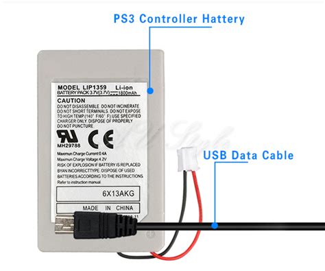 2X Wireless For PS3 Controller Battery Playstation 3 Li-ion Battery 3.7V 1800mAh | eBay