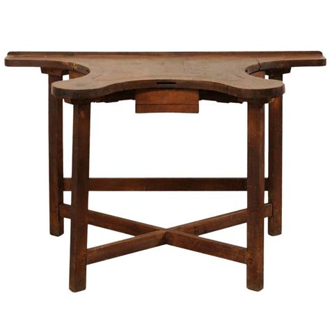 A French jeweler's work bench table from the early 19th century. This unusual French table was ...
