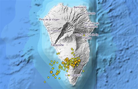 New earthquake swarm beneath La Cumbre Vieja volcano in La Palma, Canary Islands announces ...