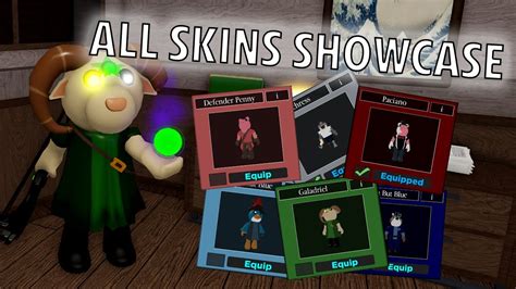 (UPDATED) All SKINS Showcase in Piggy: Branched Realities! | Roblox ...