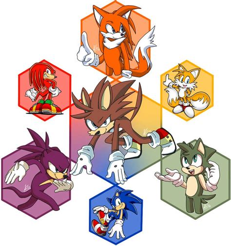 Hexafusion | Team Sonic by that-rae-of-sunshine | Sonic, Hedgehog art, Sonic fan characters