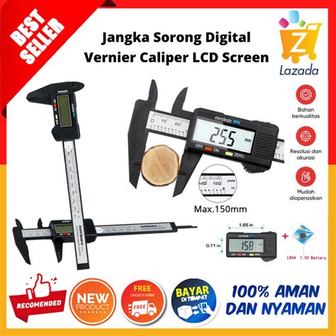 [BISA COD] Alat Ukur Panjang Digital / Jangka Sorong Digital Vernier Caliper LCD Screen / Jangka ...