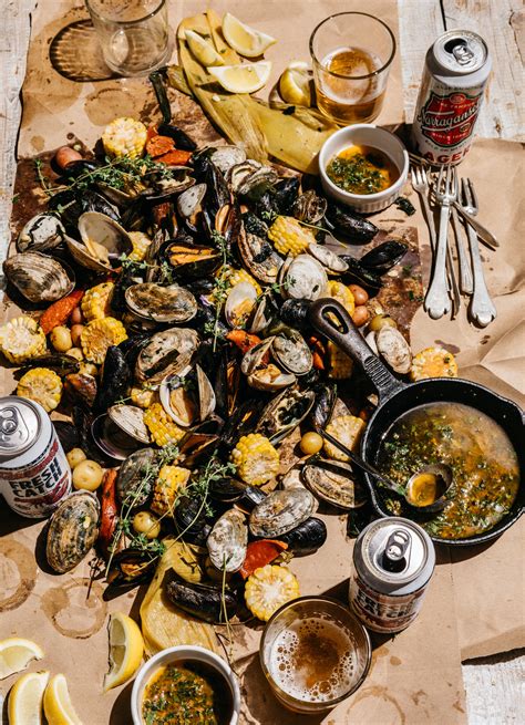 Grilled Summer Clambake with Herbed Garlic Butter — Edible Boston